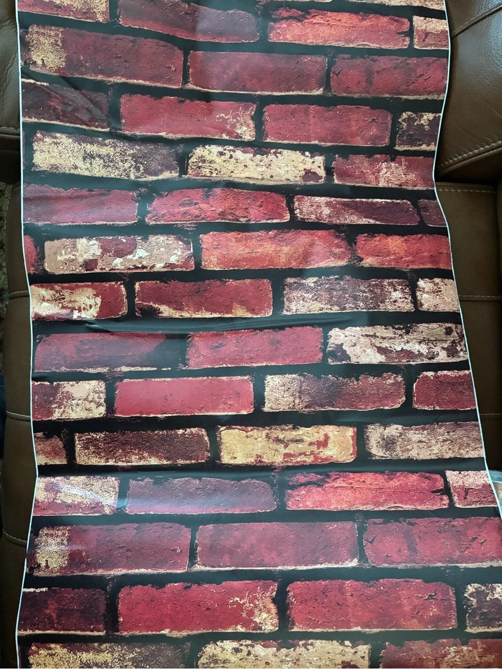 Vintage Red Brick Peel-and-Stick Wall Decal - Faux Brick Wallpaper